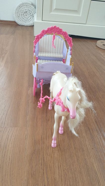 barbie pferd mit kutsche
