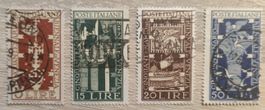 Lote sellos Italia 1949 Biennial Art Exhibition of Venice