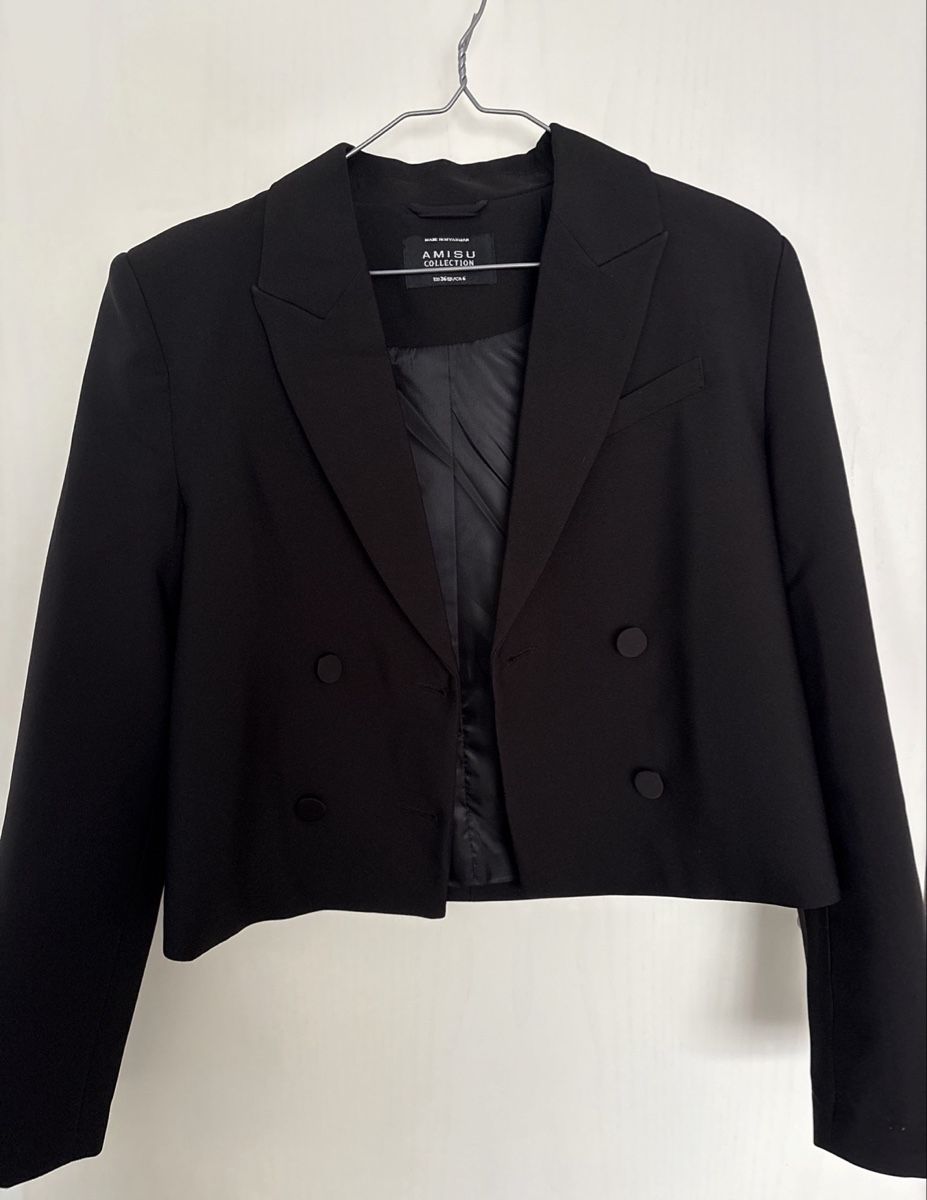 Giacche: Amisu Blazer crop schwarz  – Nuovo (secondo la descrizione) da Wetzikon ZH venduto da sarahlarissa03
