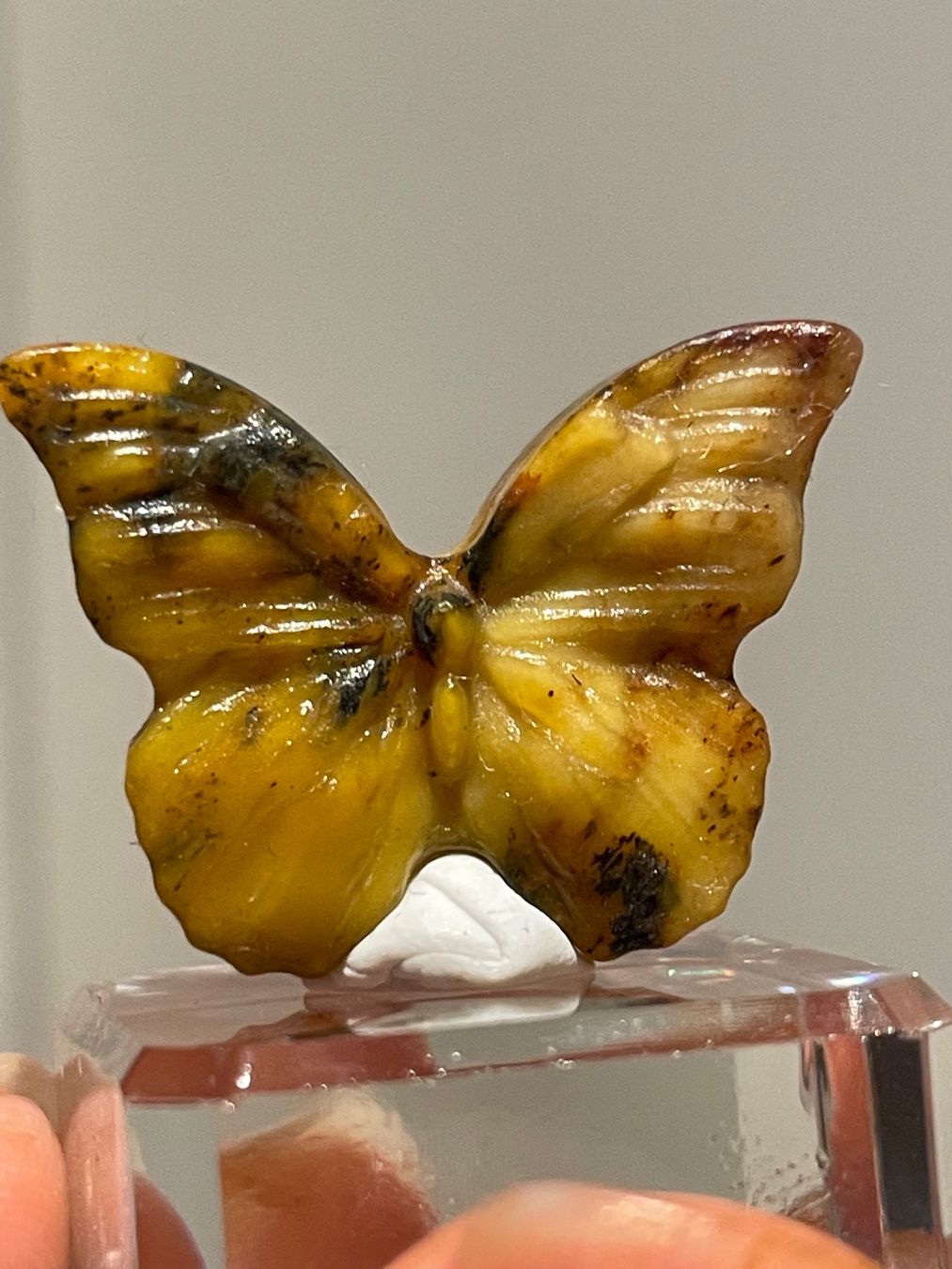 Anhänger: Echte chinesische -Jade Schmetterling Ca.2cm – Neu (gemäss Beschreibung) aus Schiers von sisikristall 1