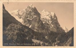 Rosenlaui BE Wellhorn und Wetterhorn Alpenpanorama