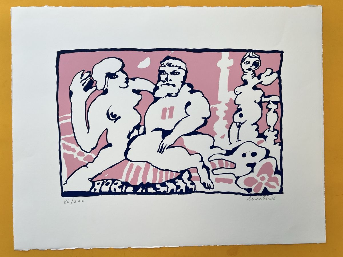 Grafiken & Lithographien: Lucebert Original Serigraphie die Olympiker 1971 – Gebraucht aus Adliswil von bilderboerse-zuerich