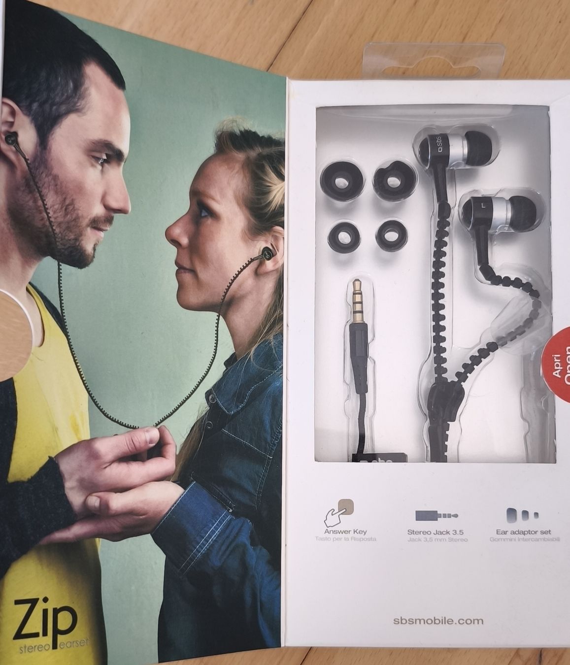 Kopfhörer: SBS Zip Stereo Earset with Microphone Black New – Neu (gemäss Beschreibung) aus Zürich von Raz88