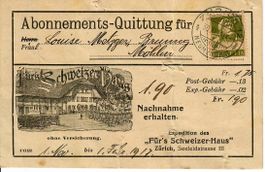 PK, fürs Schweizer Haus 1916 - beidseitig frankiert