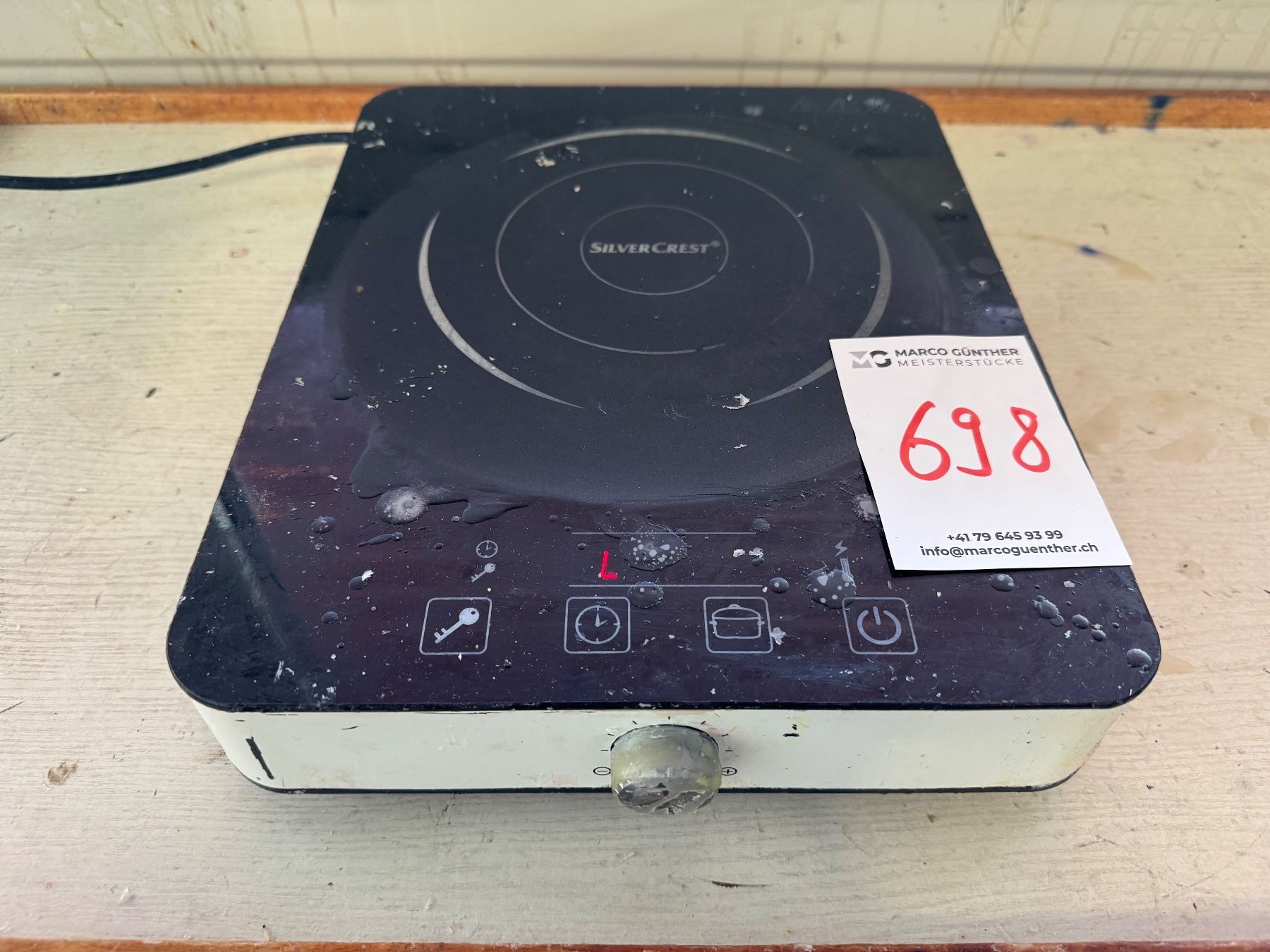 Radiatori: 698 SilverCrest Induktionsplatte aus Liquidation – Usato da Derendingen venduto da Meisterstuecke