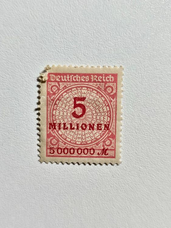 Briefmarke Deutsches Reich 5 Millionen