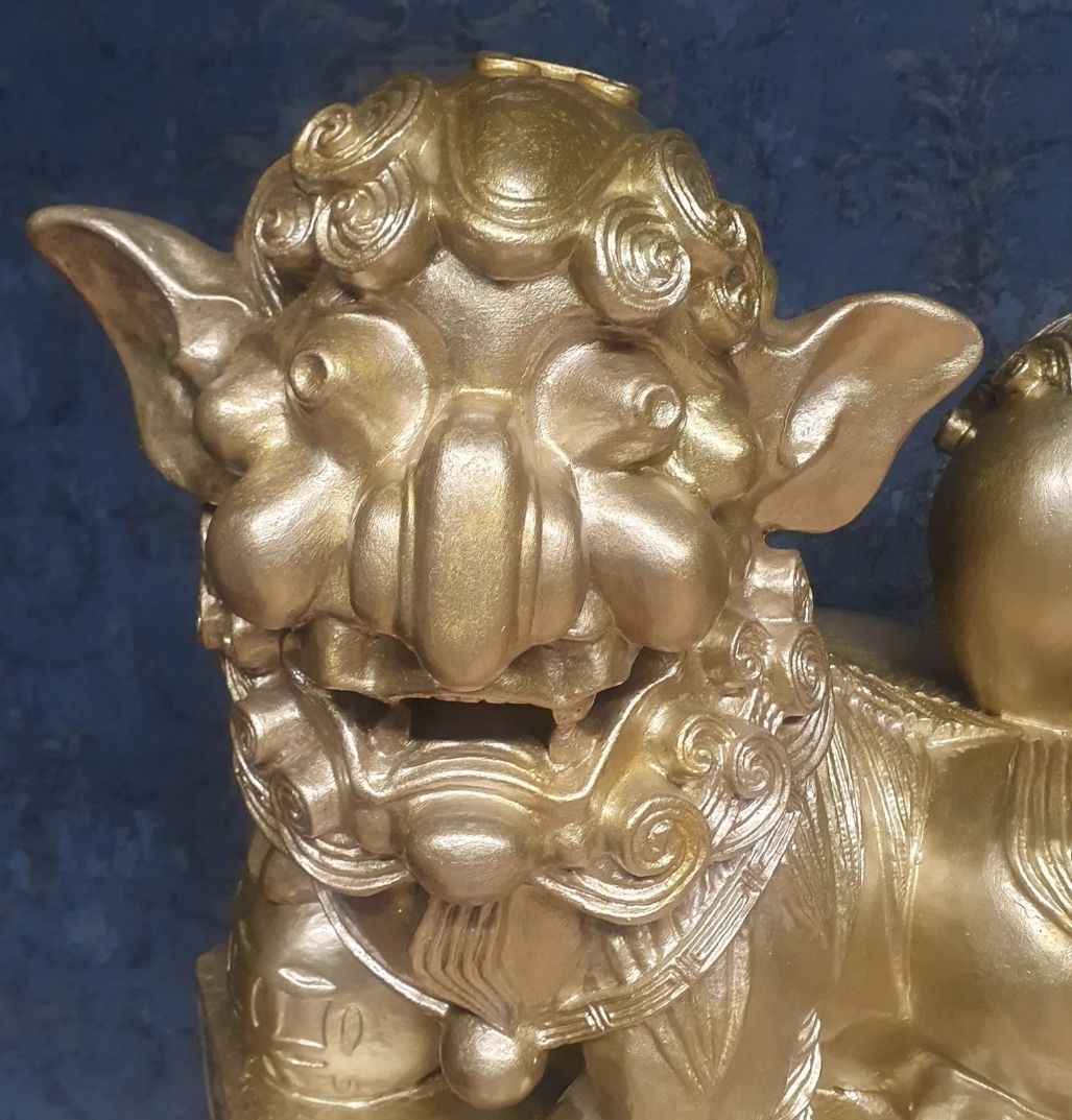 Statuette: Tempelwächter Gold Dekorationsfigur – Nuovo (secondo la descrizione) da Luzern venduto da good-time 1