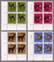 1967_J220-223_Pro Juventute WILDTIERE_Reh_Steinbock…_Vb ET !