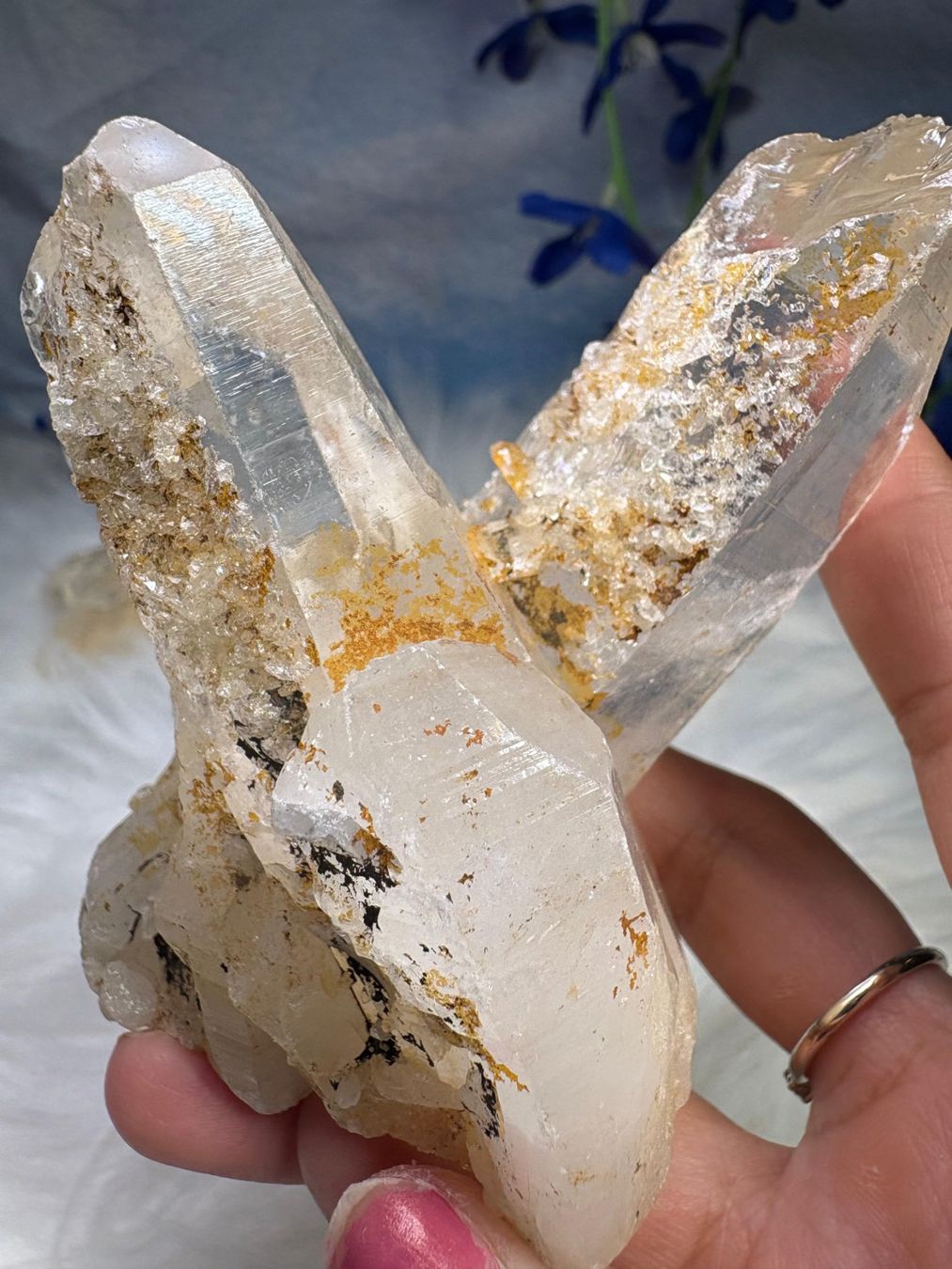 Minerali & Pietre curative: Laotian Clear Quartz mit Record Keeper – Nuovo (secondo la descrizione) da Neuheim venduto da m.hald 4