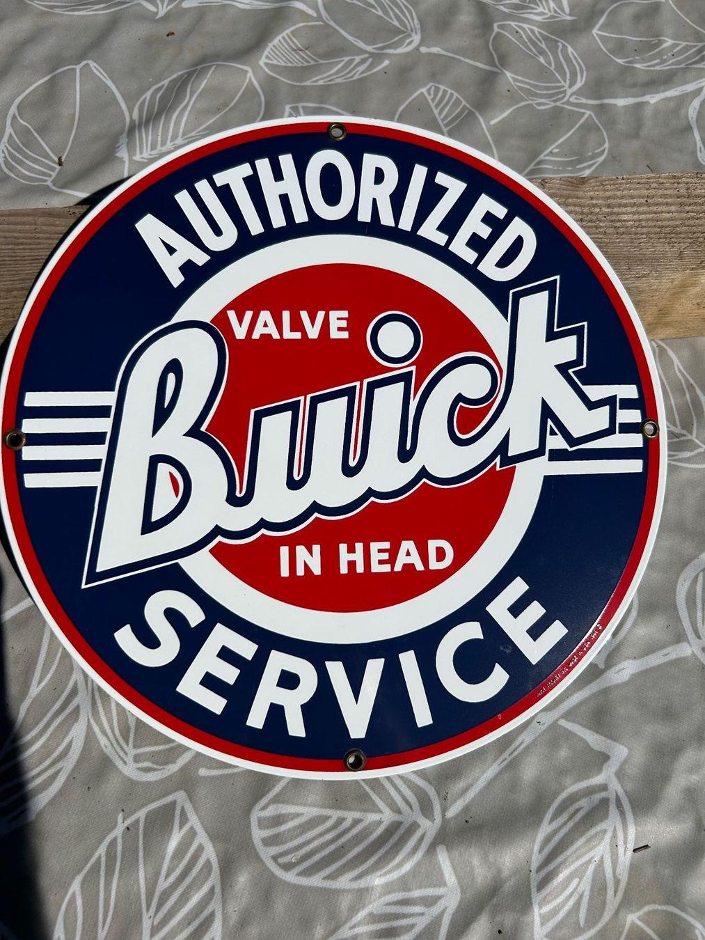 Buick Schilder: Panneau publicitaire vintage Buick Service – Gebraucht aus Vullierens von gugu9
