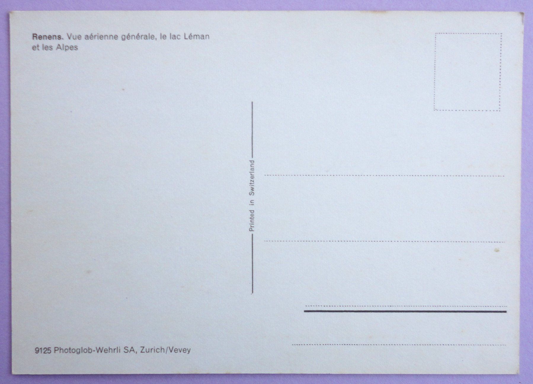 Cartoline postali: Renens, Vue aérienne générale – Usato da Fétigny venduto da Billy2miny 1