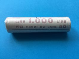 Original Rolle 50stkItalienische 20 Lire 1991 QUERCIA selten