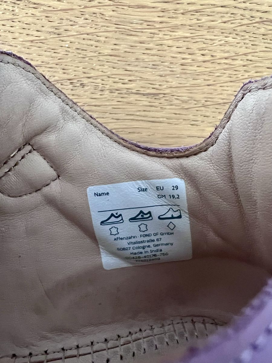 Affenzahn Scarpe per ragazzi: Affenzahn Leder Gr 29 Barfussschuhe Herbst Sneaker – Usato da Wauwil venduto da machneu11 9