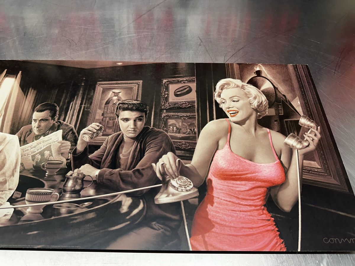 Foto & Immagini: Cooles Retro Bar-Bild mit James Dean, Elvis, Marilyn – Usato da Schwende venduto da weesli 2