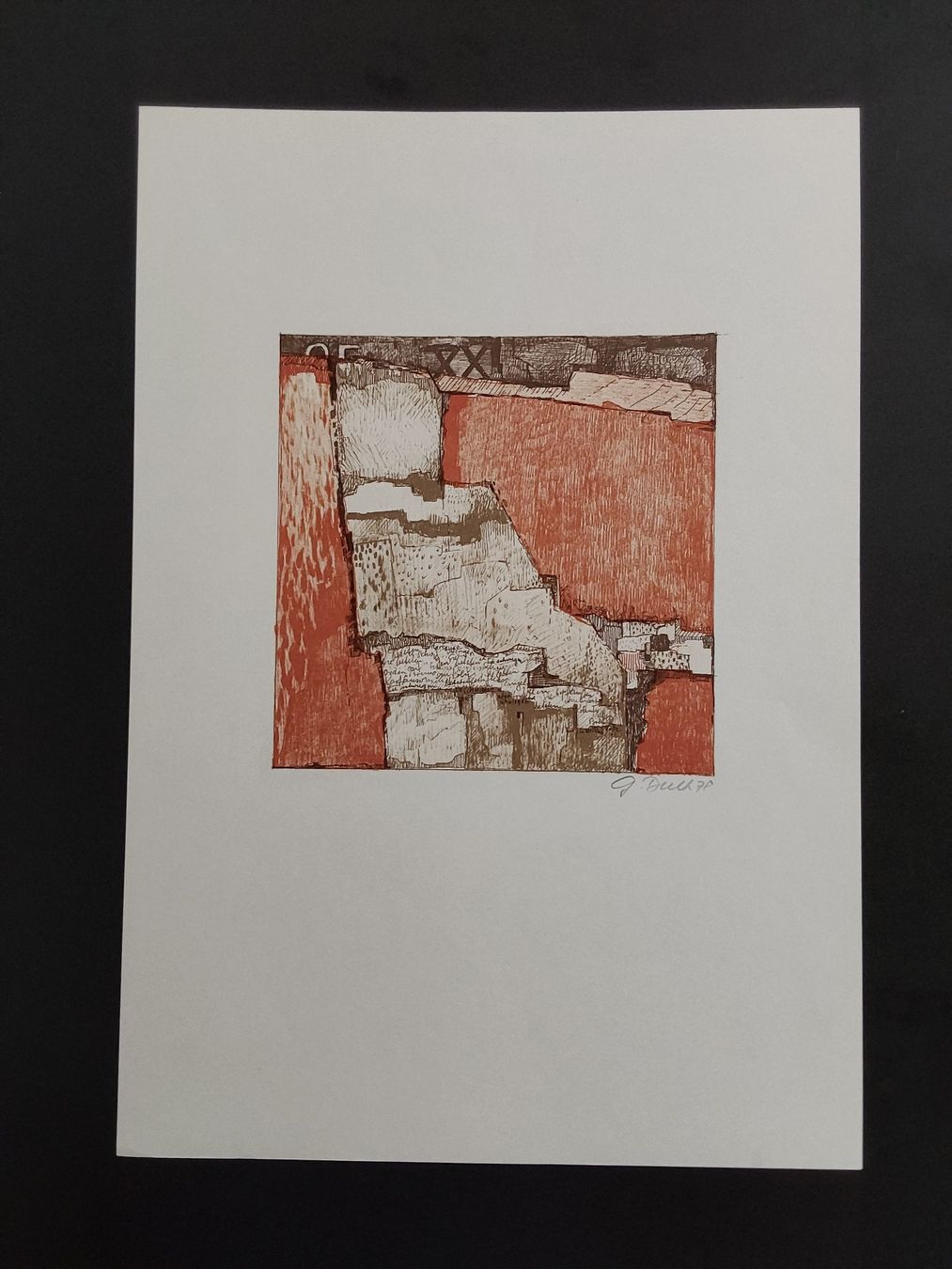 Grafica & Litografie: Dulk Georges. Lithographie Handsigniert. 34,5x49,5cm. – Usato da Steinach venduto da Chilli1957