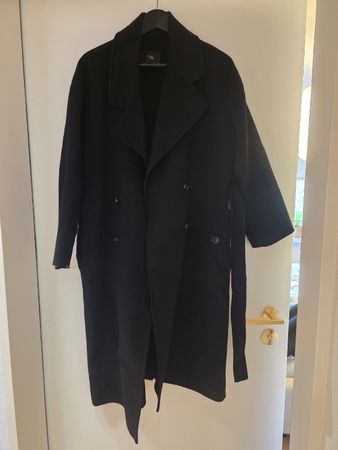 Maje Mantel schwarz Wollmischung Grösse 36 gebraucht