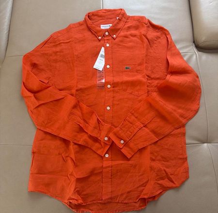 Brandneues Lacoste Leinenhemd