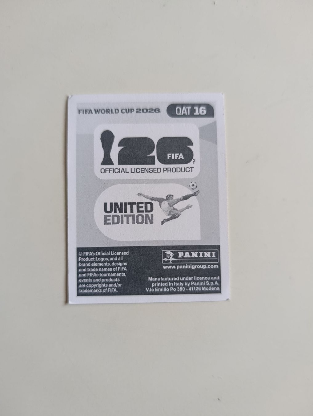 Panini Sammelbilder & Trading cards: Panini World Cup 2026 QAT 16 – Neu (gemäss Beschreibung) aus Lavey-Village von pas_7xd2 1