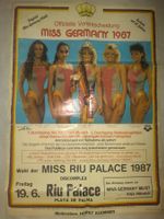 MISS GERMANY POSTER 1987 ** MALLORCA ** RIU PALACE DISCO **