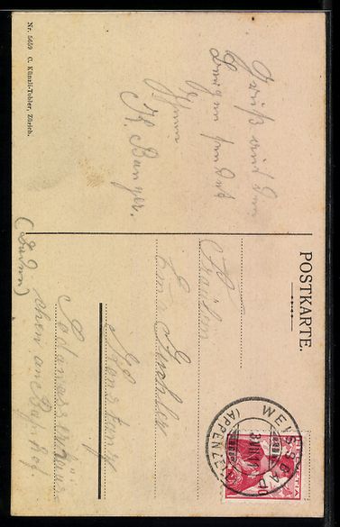 Cartes postales: Aescher, junge Dame vor dem Wildkirchli – D'occasion à Berlin par bartko-reher 1
