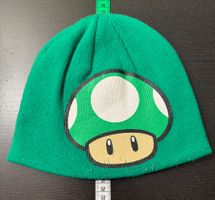 grün schwarzer Beanie mit Power Up, Nintendo, Super Mario
