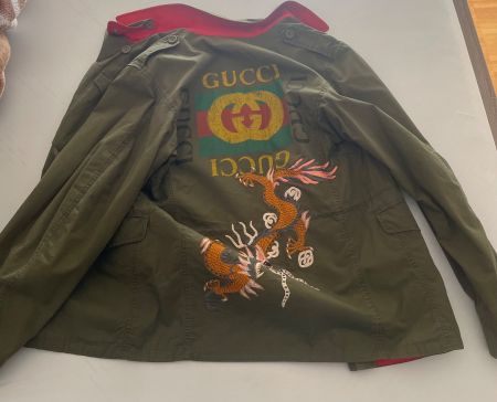 Jacke gucci military dragon