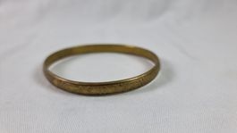Schicker Vintage Messing Armreif graviert 593
