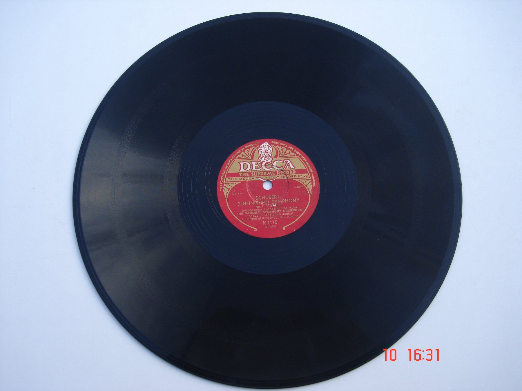Dischi in vinile: Schellackplatten Schubert Symphony Nr.8 h-Moll Unvollendete – Usato da Aeschi SO venduto da abi1951 4