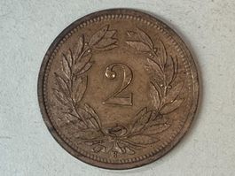 2 Rp. 1930 vz-unz Glanzstück - Seltene Qualität