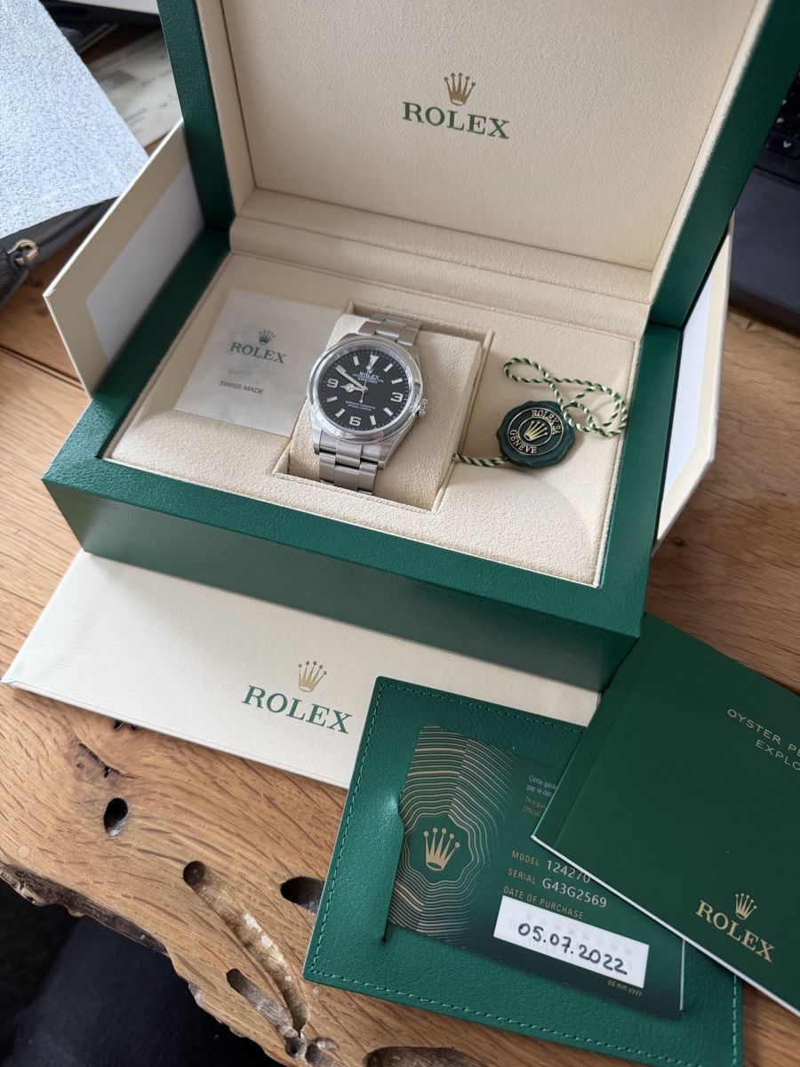 Rolex Orologi: Rolex Explorer I 124270 36mm Full set 2022 – Usato da Binningen venduto da Edeag3 1