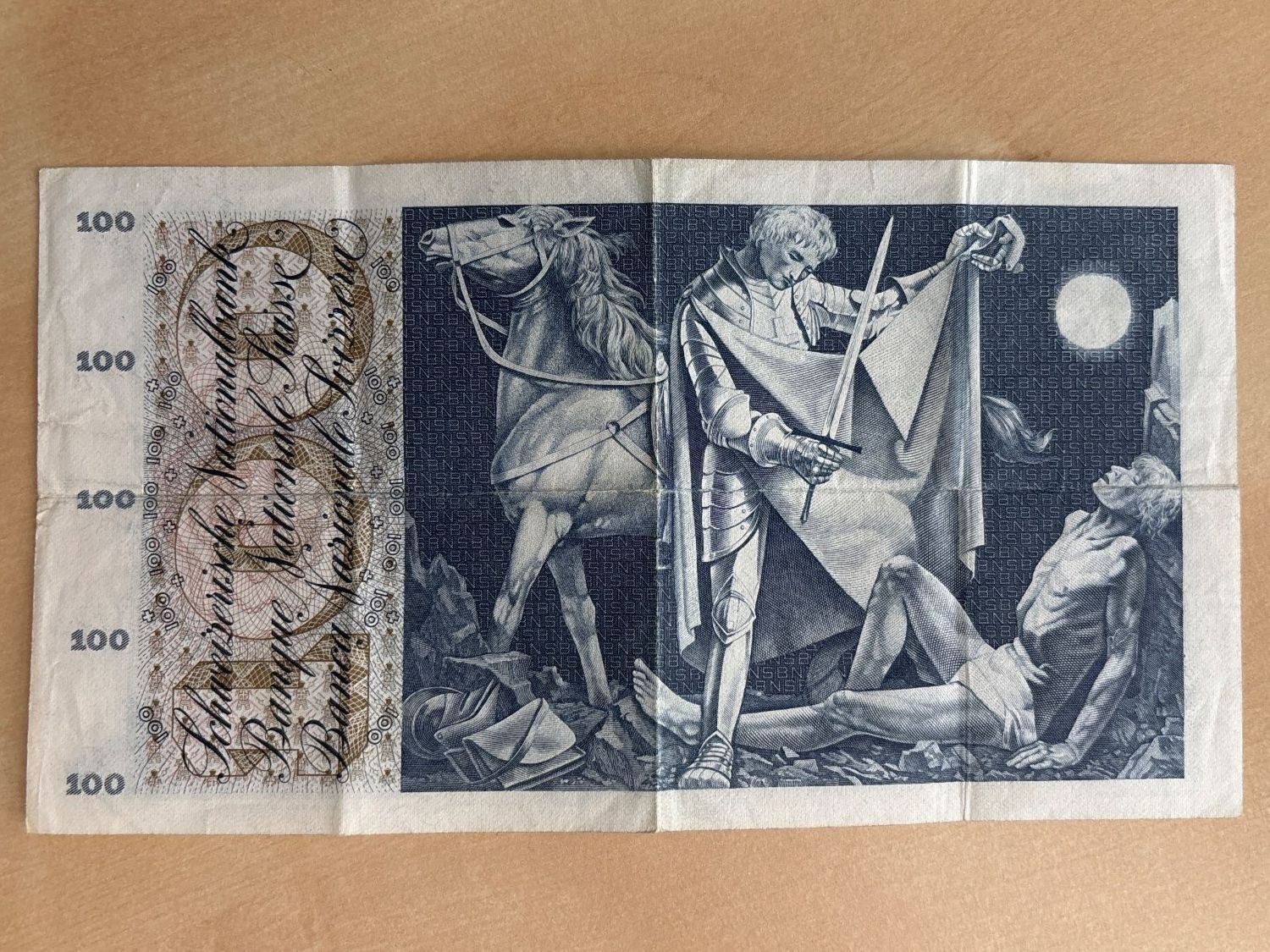 Banconote: Schweizer 100-Franken-Note – Usato da Hunzenschwil venduto da Respa 1