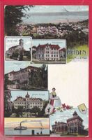 HEIDEN,(7-BILD), 16.7.1911, SCHULHAUS,HOTEL KRONE, EV.KIRCHE
