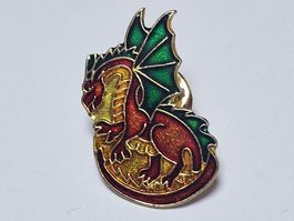 Rot-Grüner Drache Pin