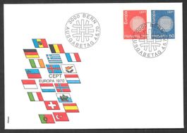 FDC Serie 481-482 Europamarken ET 4.5.1970 schön illustriert