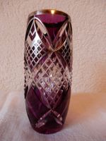 Art Deco Kristal Vase mit Silver Overlay
