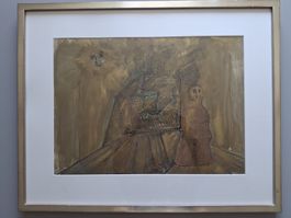 Ella Lanz-Bild (Originalarbeit) 61 x 75 cm (gerahmt)