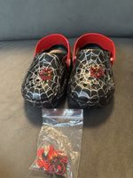 Kinder Clogs Spiderman Motiv schwarz neuwertig