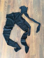 Strumpfhose Schwarz Spitze Blumenmuster Grösse S