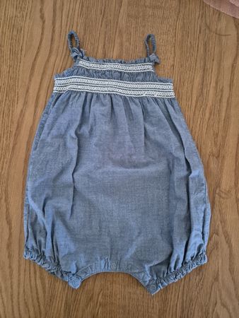 Sommer Strampler blau Grösse 74 