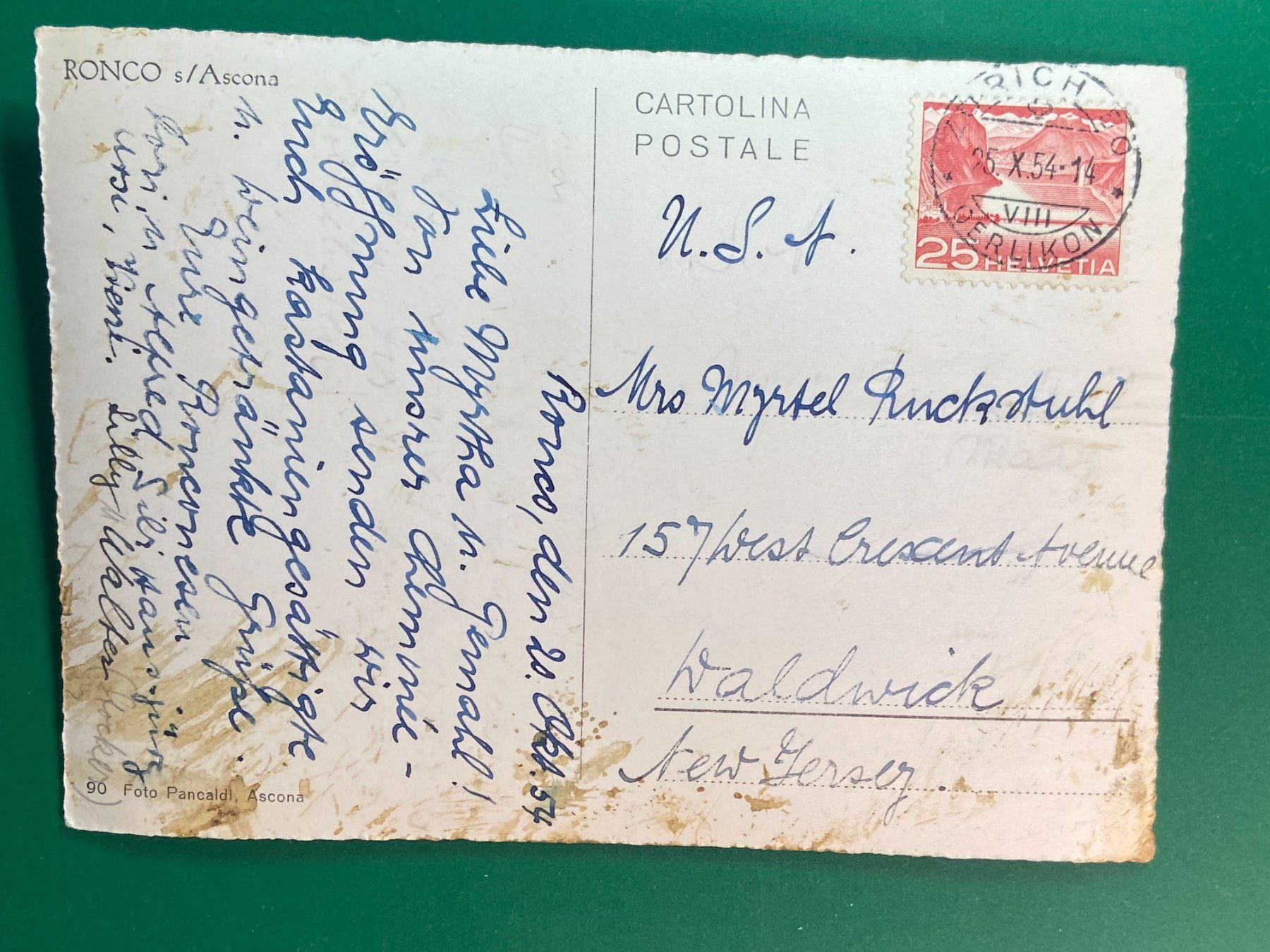 Cartoline postali: Ronco s/Ascona – Usato da Steg VS venduto da _vinci_ 1