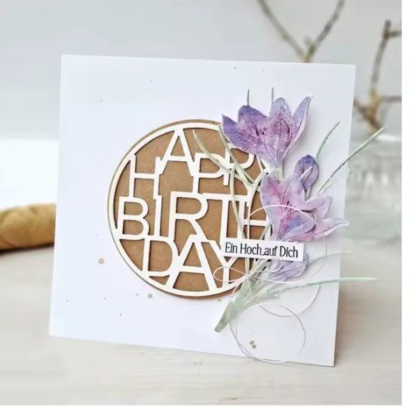 Sciablone: Neue Stanzschablone  Happy Birthday / Geburtstag – Nuovo e nell'imballaggio originale da Effretikon venduto da wenuss