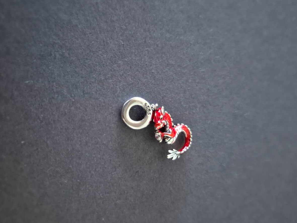 Ciondoli: Silber Charm chinesischer Drache rot +Garantie – Nuovo (secondo la descrizione) da Rotkreuz venduto da Carbone_Bijou-Shop 3