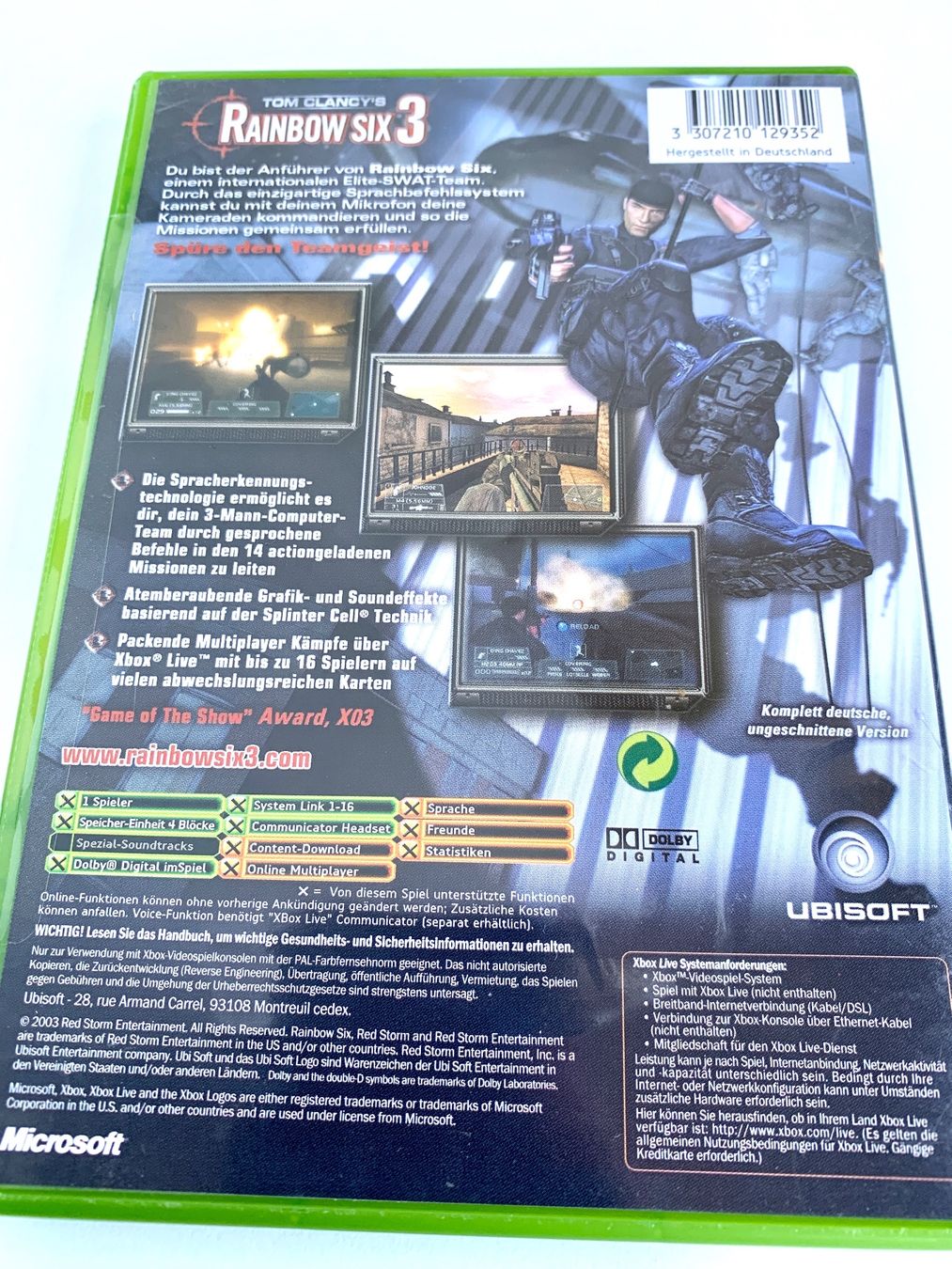 Microsoft Giochi: XBOX: Tom Clancy's Rainbow Six 3 – Usato da Kaiseraugst venduto da Marsupower 1