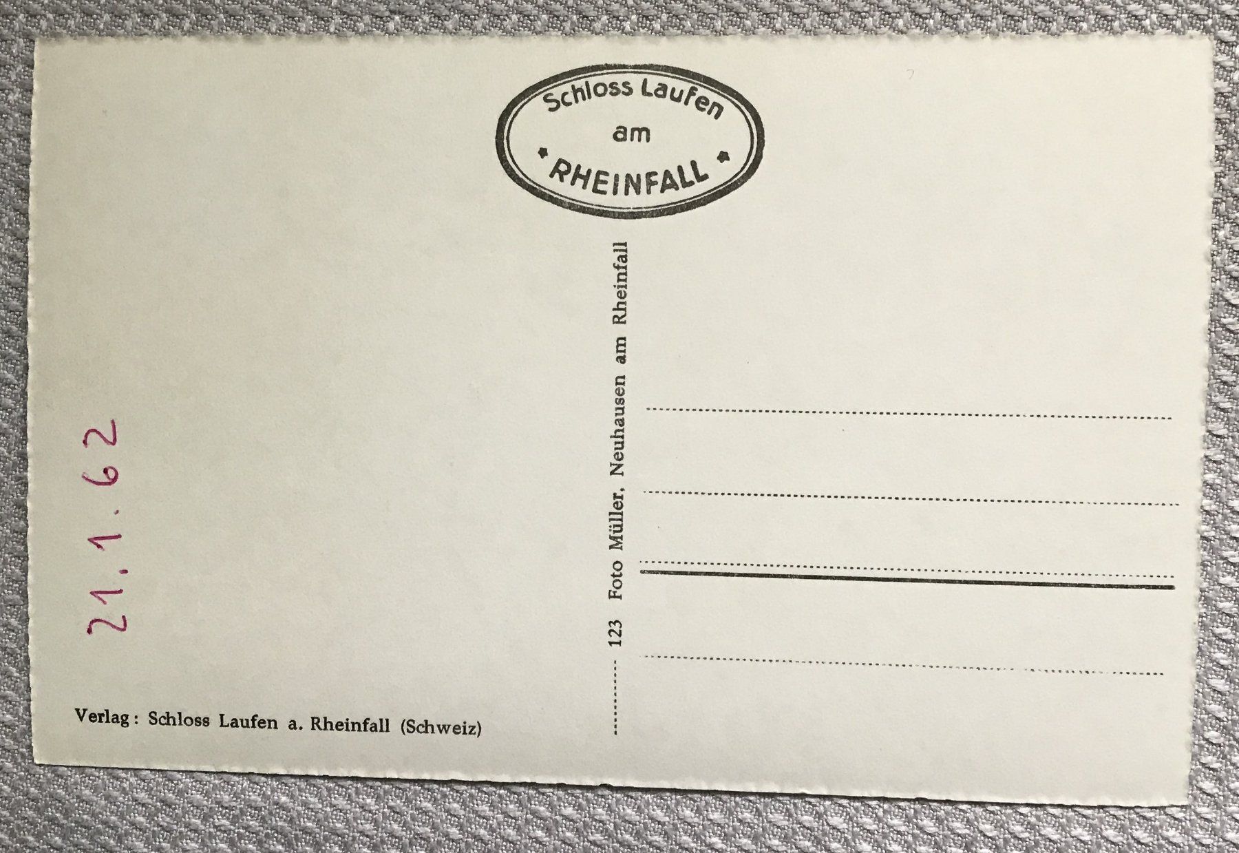 Cartoline postali: ALTE ANSICHTSKARTE RHEINFALL – Usato da Ostermundigen venduto da wini63 1