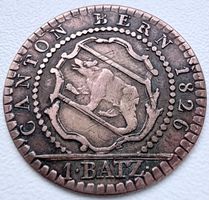 1 Batzen 1826 Bern Schweiz – wunderschöner Bär & Erhaltung