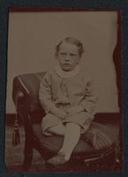 Fotografie Ferrotypie junger Knabe Lewis