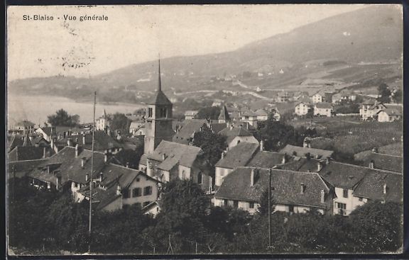 Cartoline postali: AK St-Blaise, Vue générale, 1917 – Usato da Berlin venduto da bartko-reher