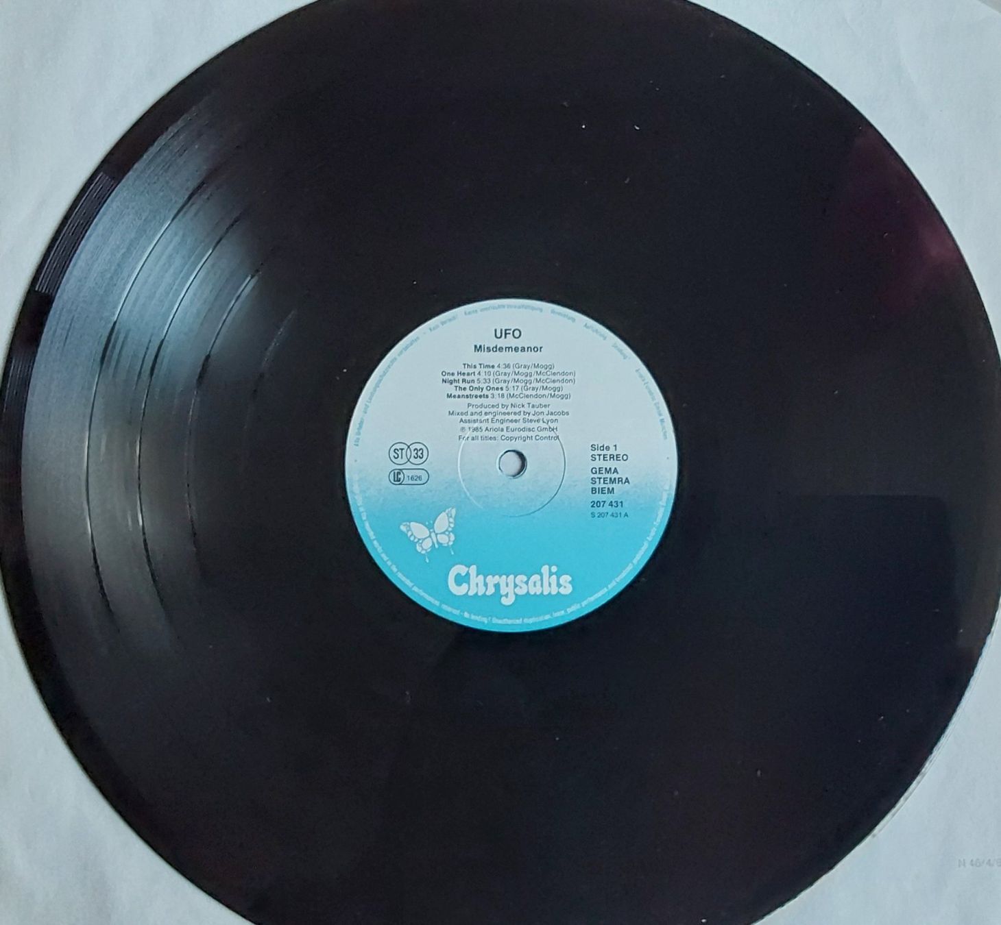 Vinyles: Vinyl LP - UFO - Misdemeanor - 1985 – D'occasion à Villeret par Fil11 2
