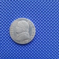1 Lira 1866 Vatican AN. XXI