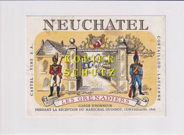 Etikette - Neuchâtel "Les Grenadiers" /bd